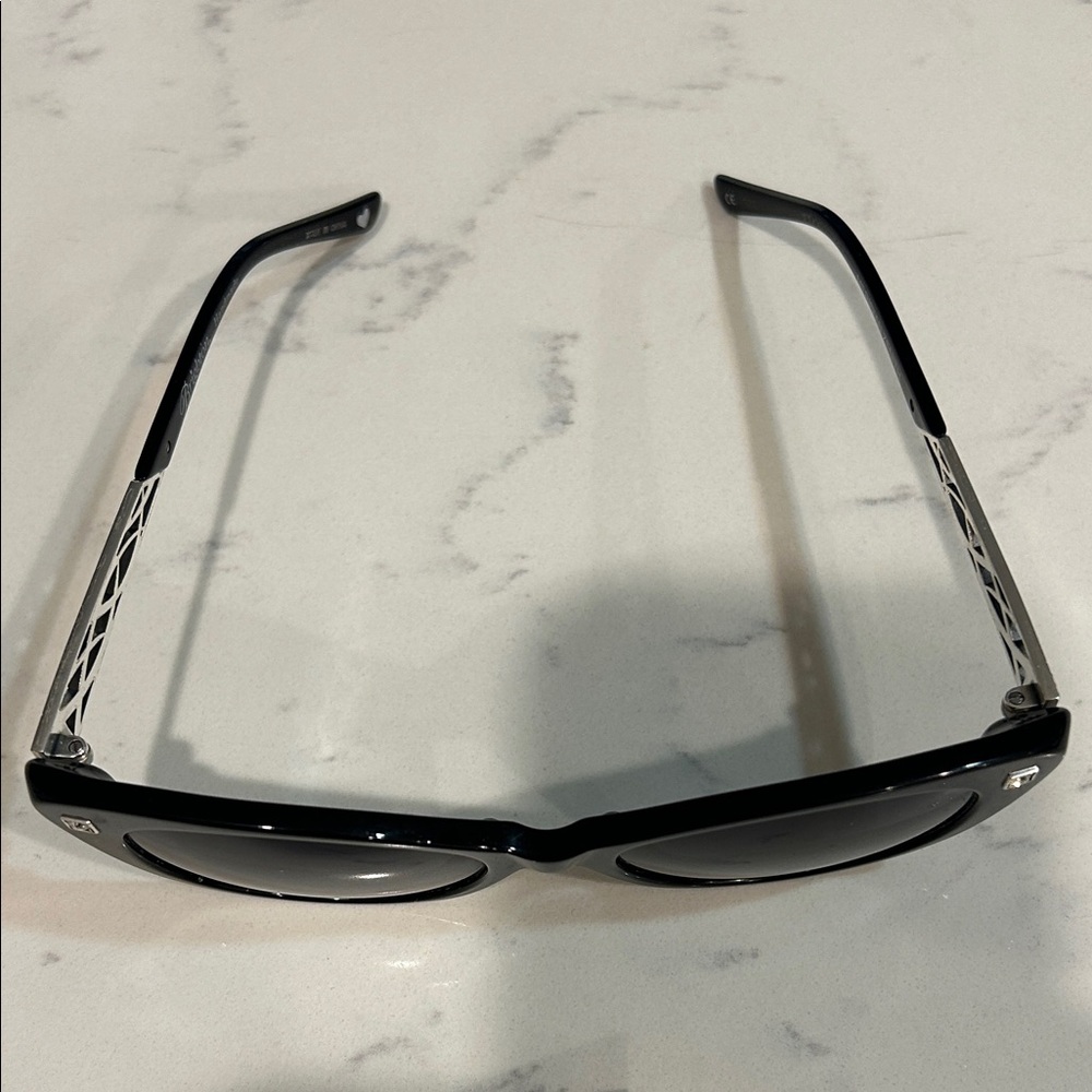 Brighton Glossy Black Cat-Eye Sunglasses - Picture 3 of 12